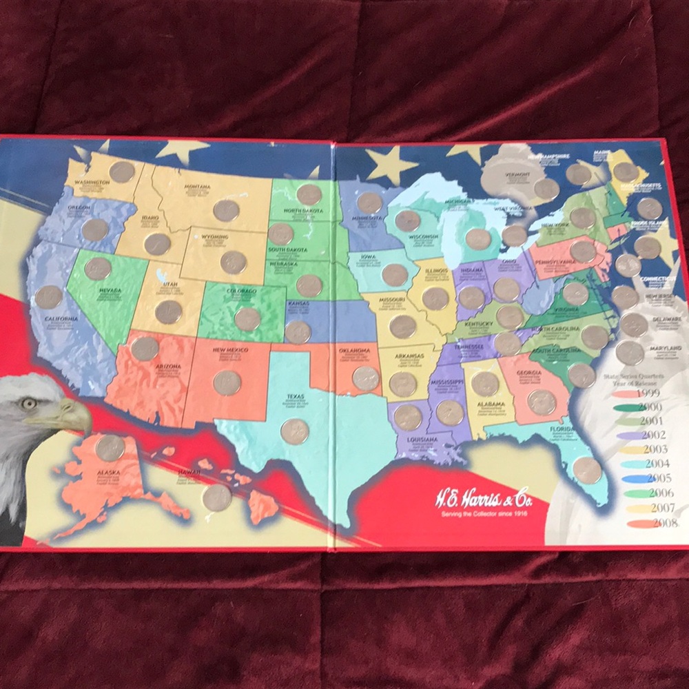 U.S. Quarter Collection Map